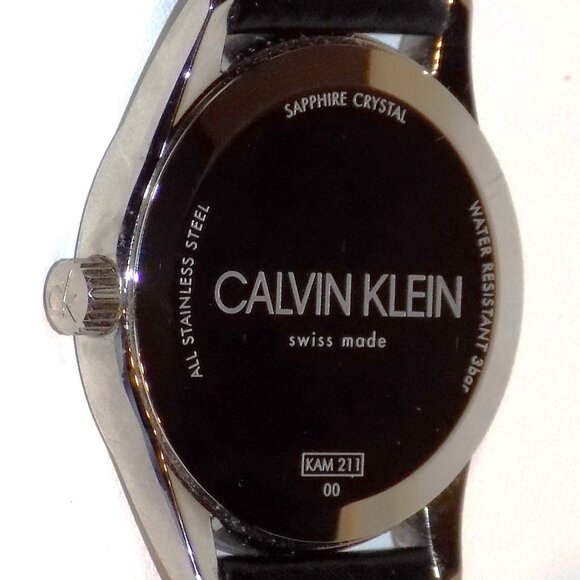 New $279 Calvin Klein Completion Date Watch KAM211 Swiss Made, Sapphire Crystal - Picture 4 of 14